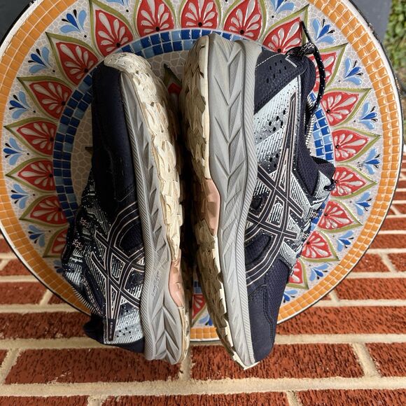 ASICS Gel Venture 9 Mens 10 Trail Running Dark Blue Grey Sneakers Shoes 1012B313 main image 7